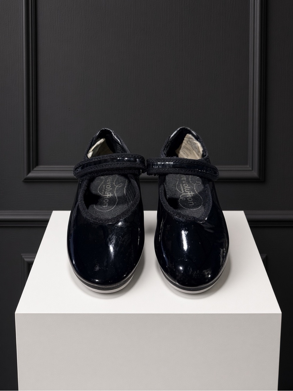 Revolution Black Patent Tap Shoes Mary Jane Size 1
